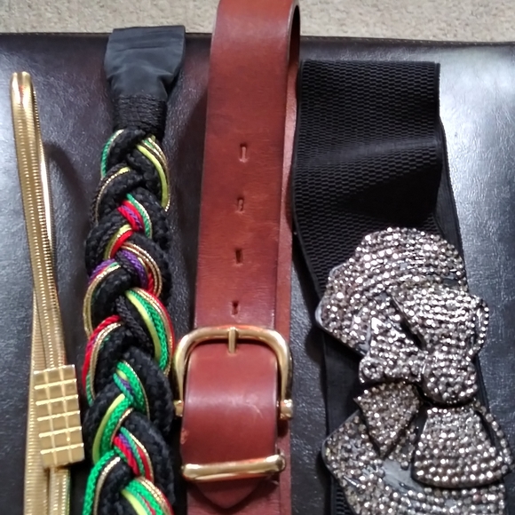 J.Crew cloth Belt$28Sz 34x1inches+2 free belt - Picture 3 of 3